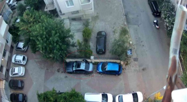 Kartalda lüks otomobilden hayalet gösterge çalan hırsız yakalandı