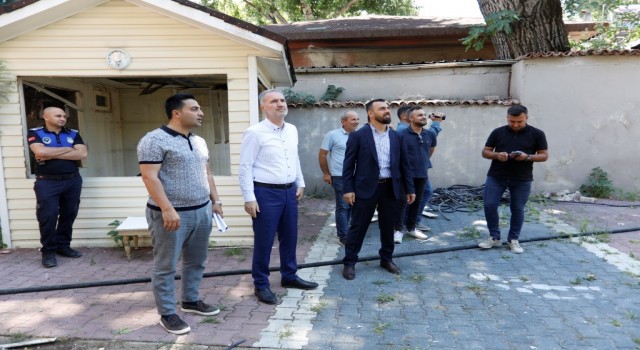Kaymakamlık lojmanının yıkımı yapıldı