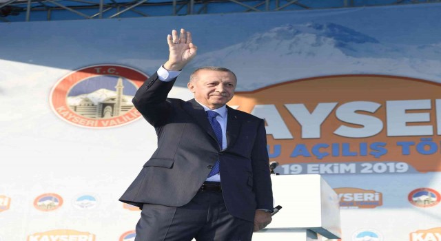 Kayseride Cumhurbaşkanı Erdoğan heyecanı