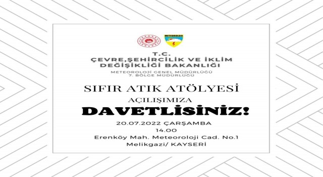 Kayseride ‘Sıfır Atık Atölyesi açılıyor