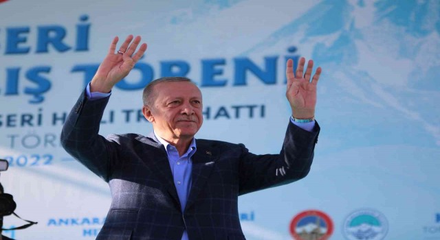 Kayseriden Cumhurbaşkanı Erdoğana anlamlı pankart
