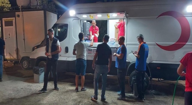 Kızılaydan Muğladaki orman yangınına yardım eli