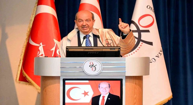 KKTC Cumhurbaşkanı Tatar, Osmaniyede “Kıbrısta Türklerin Varoluş Mücadelesi” konulu konferans verdi