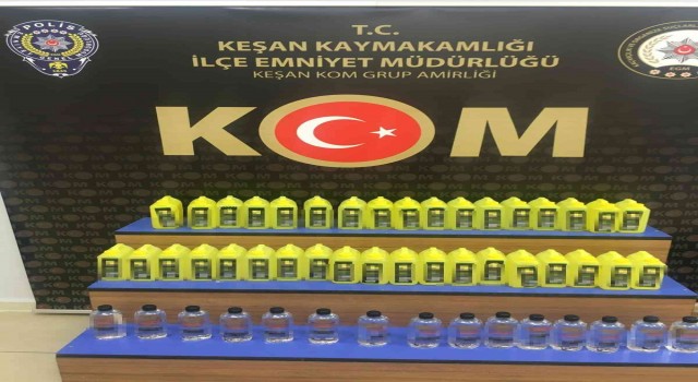 Kolonya bidonları içinde 43,50 litre etil alkol ele geçirildi