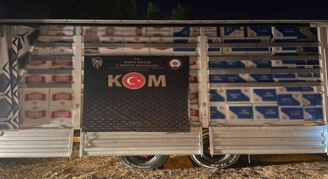 Konyada 14 milyon 900 bin adet bandrolsüz makaron ele geçirildi