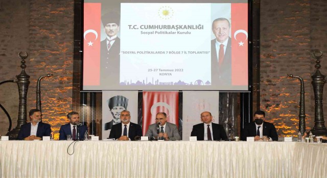 Konyada Sosyal Politikalarda 7 Bölge 7 İl Projesi toplantısı yapıldı