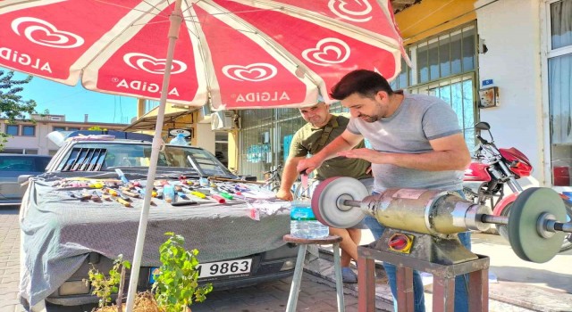 Köyceğizde bileme ustaları fazla mesai yapıyor