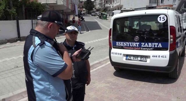 Kurban Bayramında zabıtadan dronlu denetim
