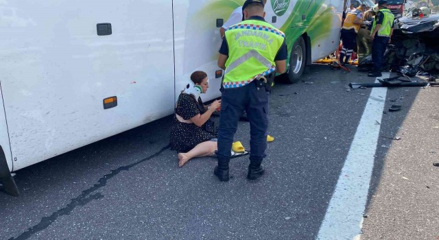 Kuzey Marmara Otoyolunda zincirleme kaza: 11 yaralı