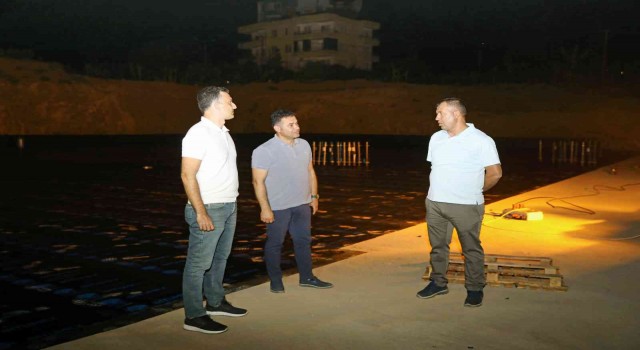 Mahmutlar Kültür Merkezinde çalışmalar gece gündüz sürüyor