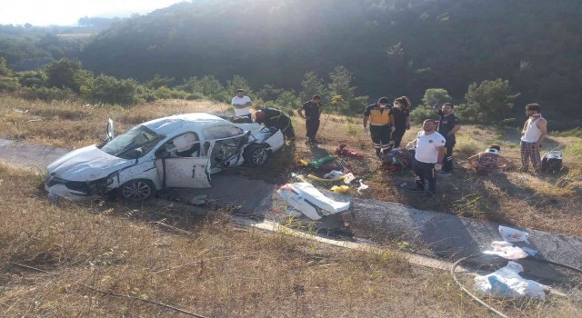 Manisada trafik kazası: 3ü ağır 5 yaralı