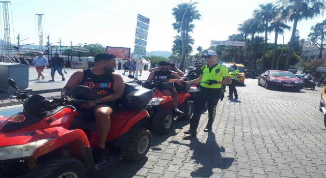 Marmariste trafik ekiplerinin denetimleri sonuç verdi