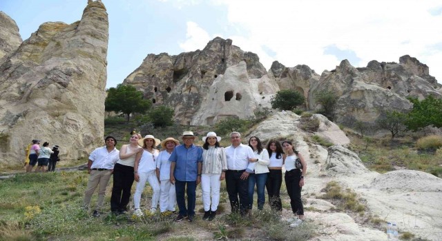 Meksikalı çift 50. evlilik yıldönümünü Kapadokya gezisiyle kutladı