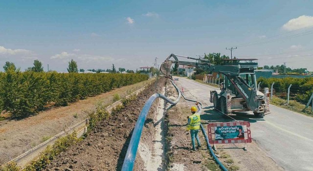 MESKİ, Tarsusta içme suyu yapım işine devam ediyor