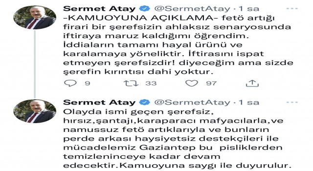 MHPli Atay FETÖ firarisinin iddialarını yalanladı