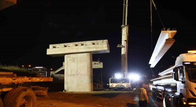 Mudanya Kavşağında gece mesaisi