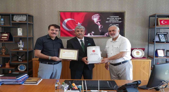 Müftülükten teşekkür belgesi