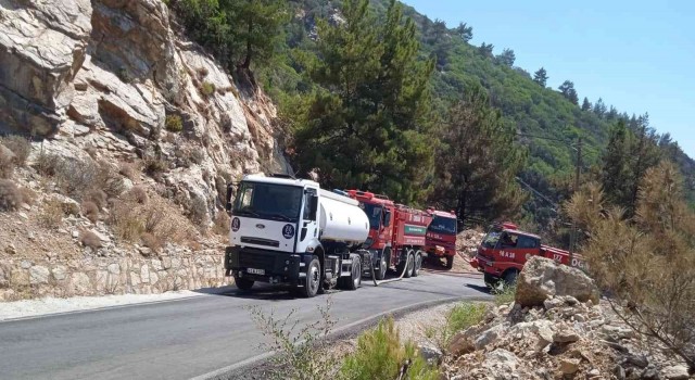 Nazilli Belediyesinden Datçadaki yangın bölgesine destek