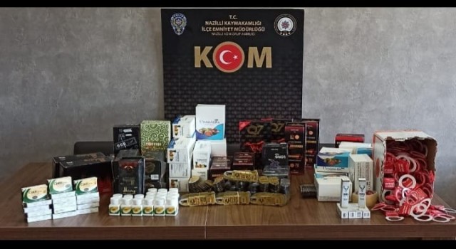 Nazillide kaçakçılık operasyonu