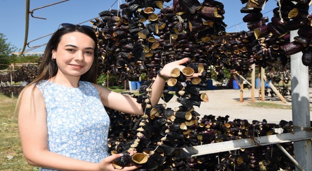 Nazilliden dünyaya doğal lezzet: Kurutulmuş patlıcan