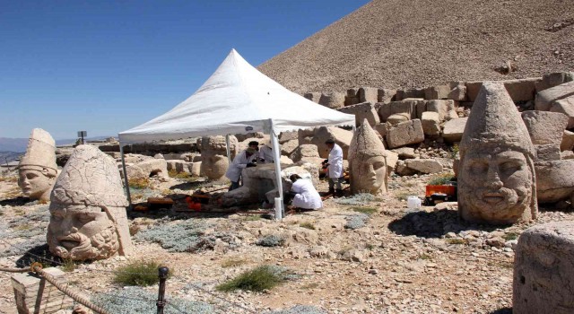 Nemrut Dağındaki heykellere ‘nano kireç dolgusu