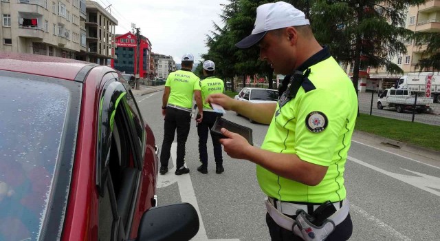 Orduda trafik denetimleri