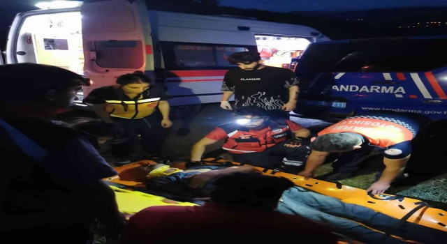 Ormanda mantar toplarken 570 metreden dere yatağına yuvarlandı