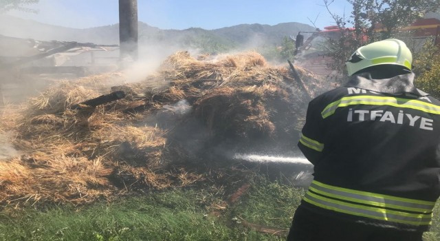 Ortacada Saman balyaları yandı