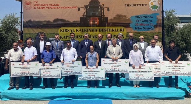 Osmaniye'de Çiftçilere yüzde 50 hibeli ekipman desteği verildi
