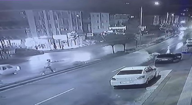 Pompalı tüfekle yaşatılan dehşet kameralarda