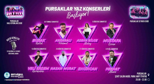 Pursaklarda yaz konserleri başlıyor