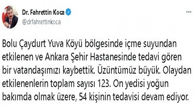 Sağlık Bakanı Koca, zehirlenme vakalarında son sayıyı açıkladı