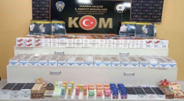 Sakaryada 27 bin 500 makaron ve 20 elektronik nargile ele geçirildi