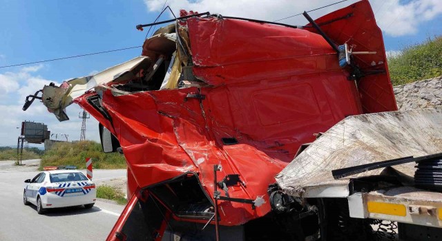 Samsunda inanılmaz kaza: 1 yaralı