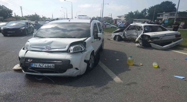 Samsunda trafik kazası: 2 yaralı