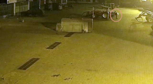 Sanayi sitesi hırsızı güvenlik görevlisine suçüstü yakalandı