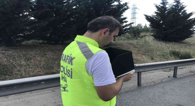 Sancaktepede bayram öncesi dron destekli denetimlerde sürücülere ceza yağdı