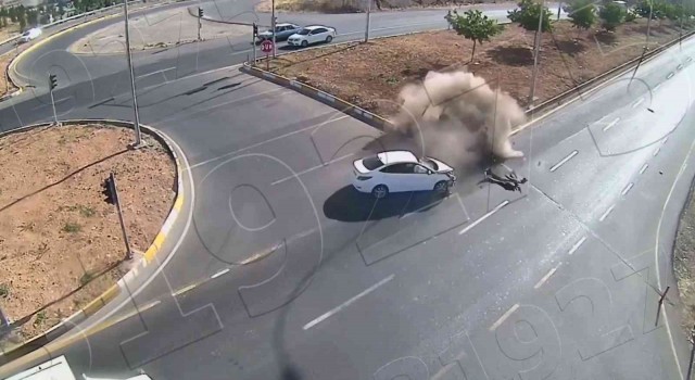 Şanlıurfadaki kazalar şehir polis kamerasında