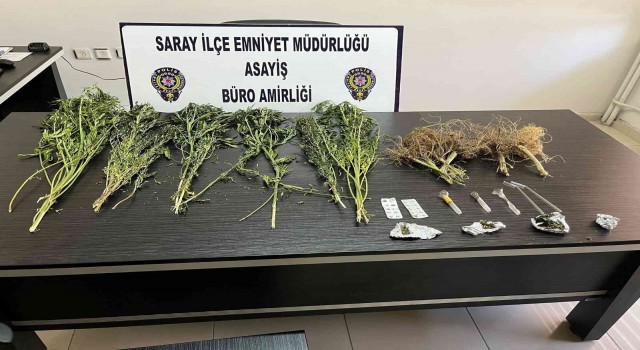 Saray polisinden uyuşturucu operasyonu