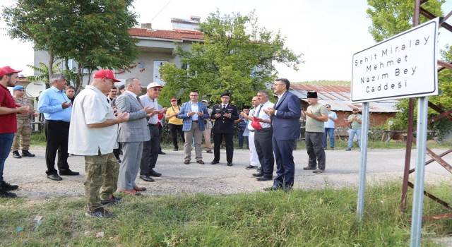 Şehit Miralay Nazım Bey, 101 yıl sonra törenle anıldı