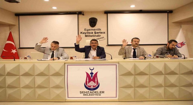 Şehzadeler Belediyesi temmuz meclisi yapıldı