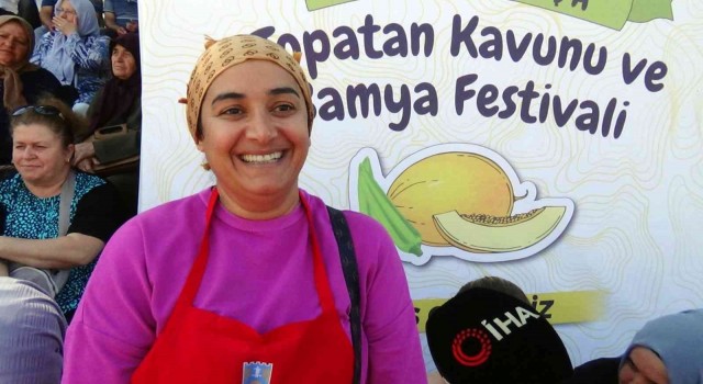 Selimpaşada kavun ve bamya festivali renkli görüntülere sahne oldu