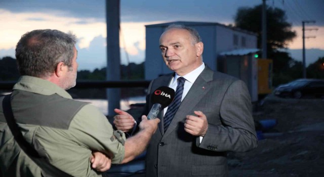 Selin yıktığı içme suyu hattı yenilendi