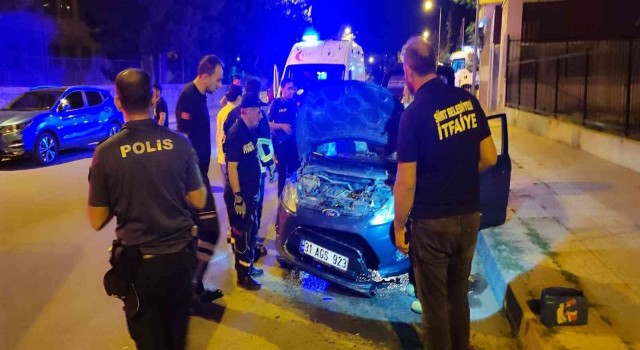 Siirtte kontrolden çıkan araç kaza yaptı: 1 yaralı
