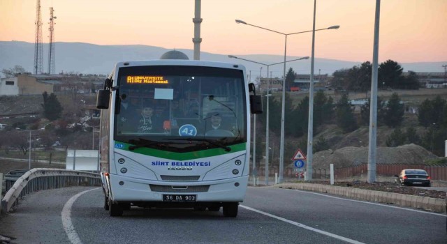 Siirtte Kurban Bayramında toplu ulaşım ücretsiz olacak