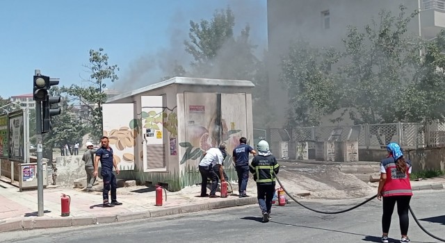Siirtte trafoda çıkan yangın söndürüldü