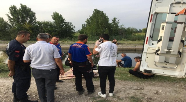 Sulama kanalına düşen genç hayatını kaybetti
