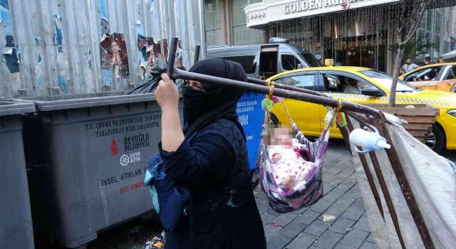 Taksimde dilenci kadından basın mensubuna “Seni bir daha burada görmeyeceğim” tehdidi