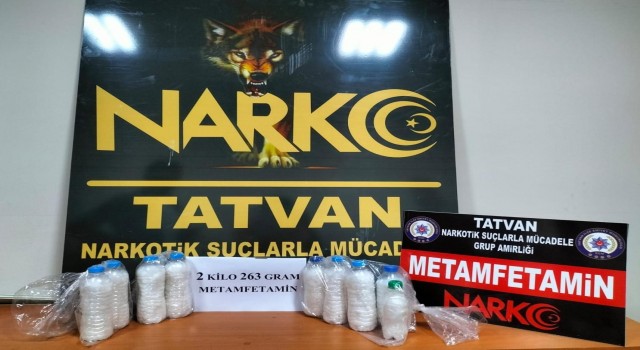 Tatvanda 2 kilo 263 gram metamfetamin ele geçirildi