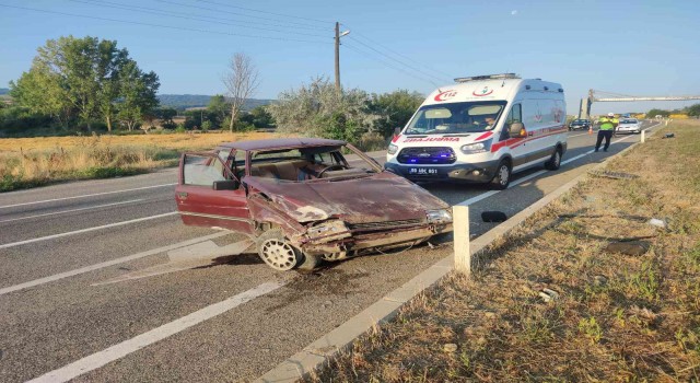 Tekirdağda trafik kazası: 1 yaralı